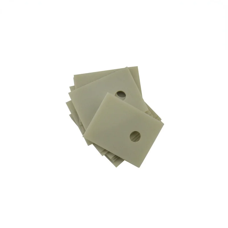 Wear-resistant Aluminum Nitride Ceramic Heat Sink ALN Insulation Gasket 180W Ceramic Substrate 1mm*17*22