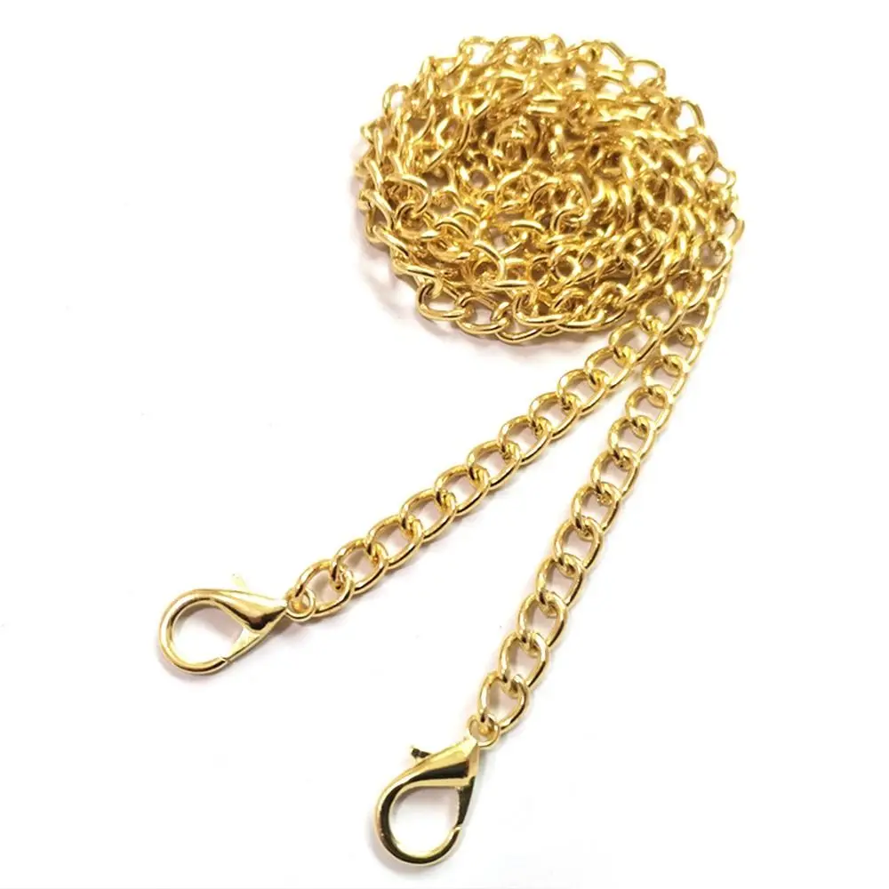 115cm Metal Chain Golden Silvery Aluminum Chain For Jewelry Making Findings Bag Chain Strap Handle Replacement Chains