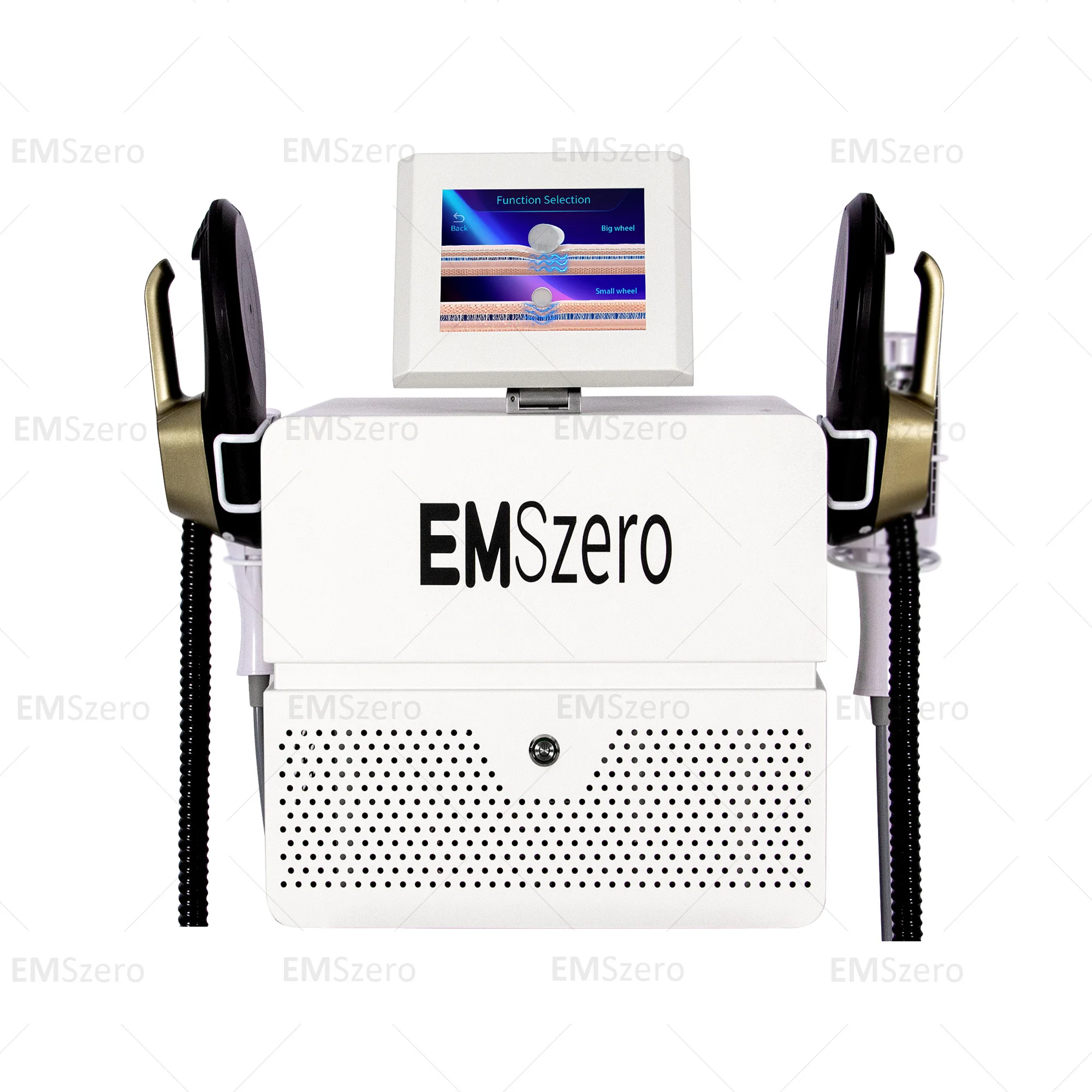 EMSZERO New Desktop RF Body Shaping Machine Roller Fat Reduction And Magnetic Slimming EMS Body Shaping And Weight Loss White