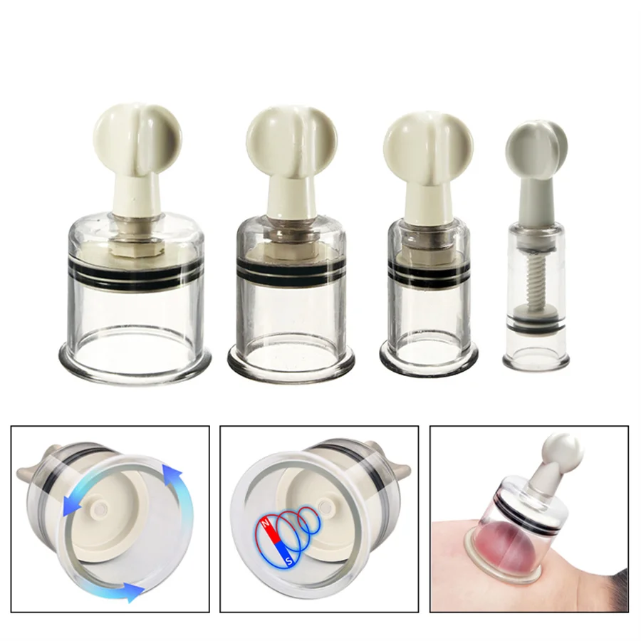 فراغ علب تدليك الجسم تويست مقبض دوار المكبر علب فراغ جهاز العلاج بالشفط تدليك الجسم الجنس لعب للرجال والنساء #5