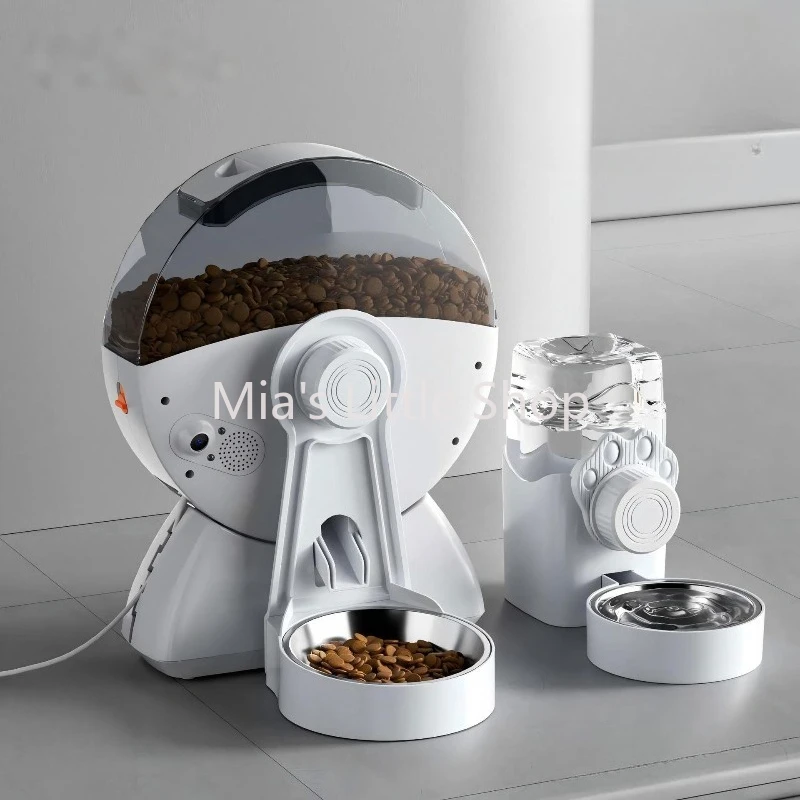 Pet intelligent feeder high definition camera automatic feeder timed quantitative remote feeding dog cat WiFi