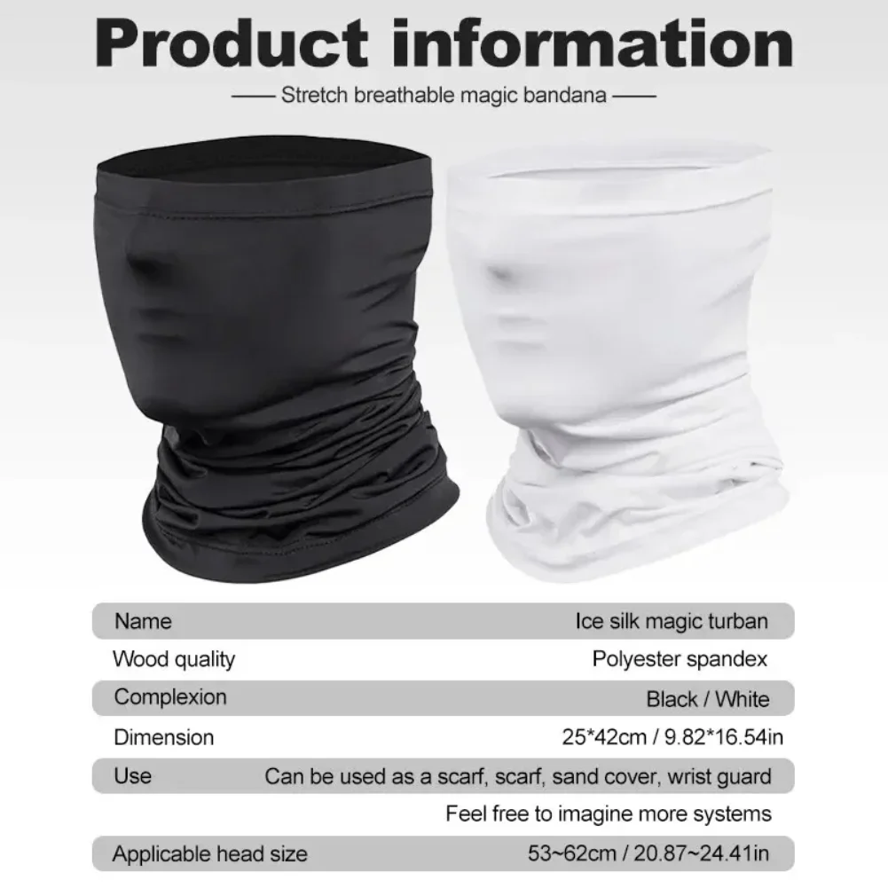 Mascarilla de cara de ciclista que absorbe el sudor, transpirable, entrenamiento de pesca, deporte, bufanda facial UV, polaina para el cuello, Bandana facial de verano, protección de seguridad