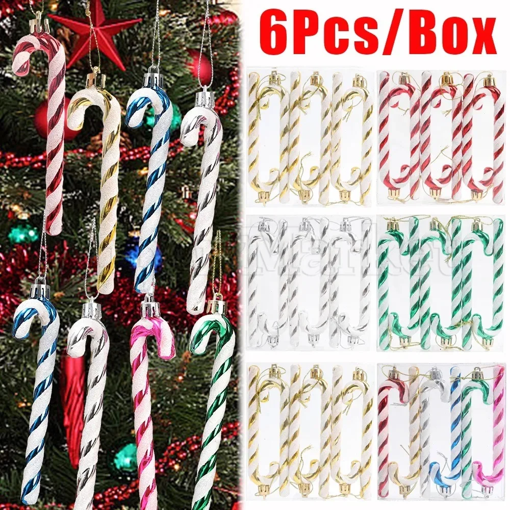 

6PCS Christmas Pendant Xmas Tree Hanging Ornaments Home Party Decoration Household Decor Christmas Decorations for Children