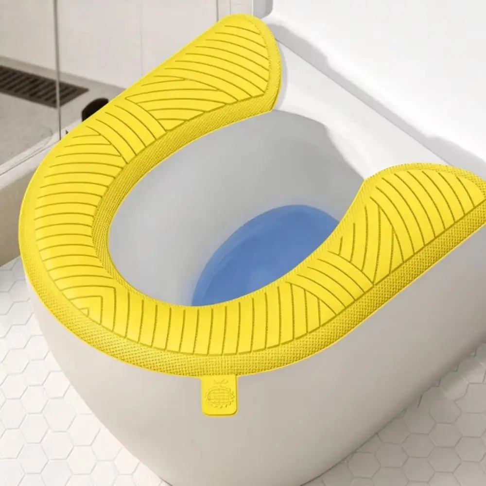 Soft Toilet Seat Cover Non-Slip Thickened Toilet Seat Cushion With Handle Easily Cleanable Toilet Seat Pad All Seasons
