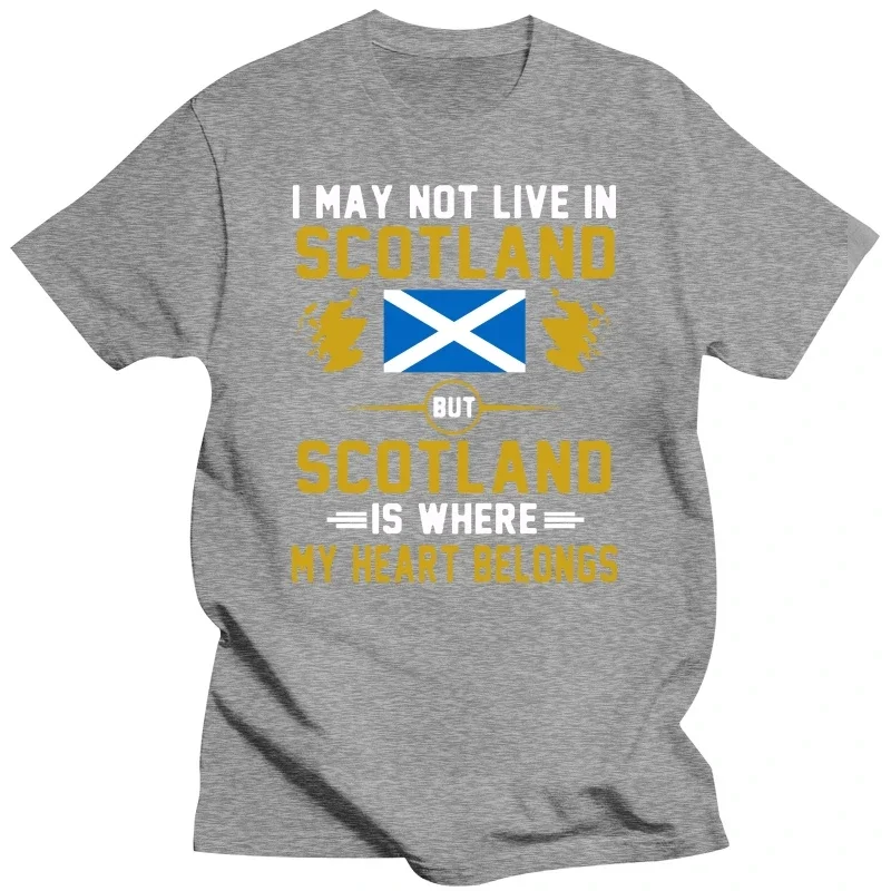 Funny Scotland My Heart Belongs T Shirt Graphic Cotton Streetwear Short Sleeve Birthday Gifts Summer Style T-shirt Mens Clothing