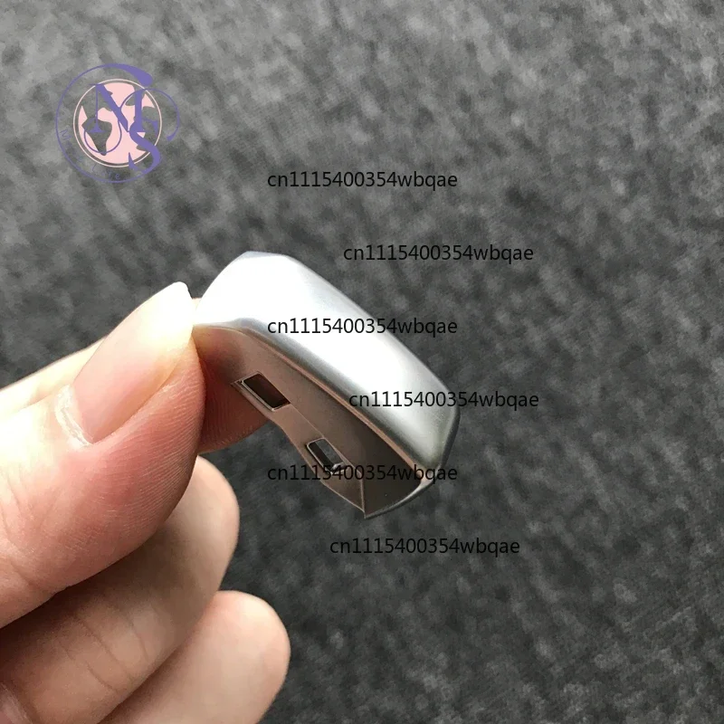 ZOCI-Chrome Matt With Leather Shift Knob Gear Side Cover DSG Emblem For Golf 6 7 R GTI Passat B7 B8 CC R20 Jetta MK6 GLI