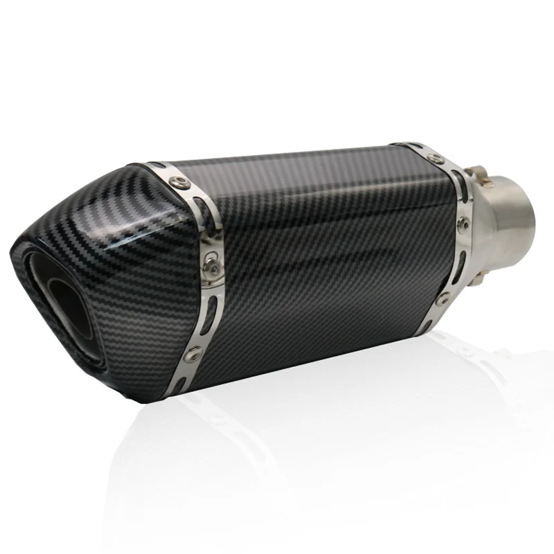 51mm Exhaust Pipe Modified Pipe For Carbon Fiber Exhaust Escape Pipe Motorcycle Muffler Escapamento