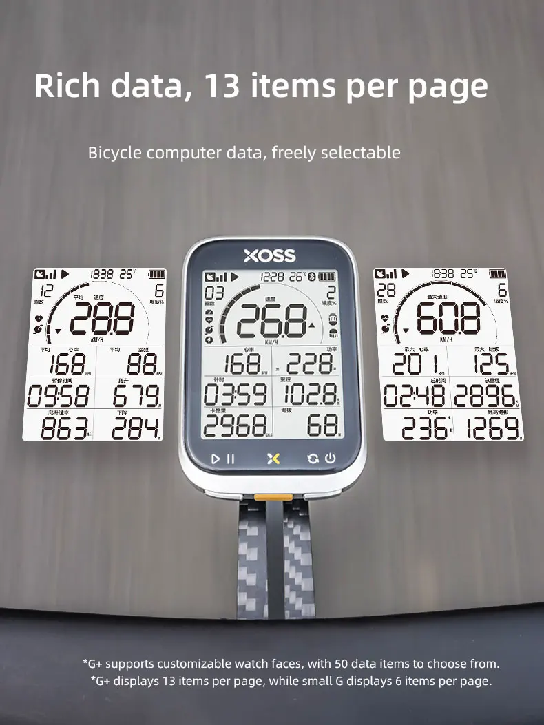 XOSS G3 G3+ Plus G+ Gen3 GPS Fahrradcomputer 2,8 Zoll Bildschirm Tachometer Fahrradtraining IP67 ANT+ Drahtloser Kilometerzähler für Rennrad MTB – Detail 5