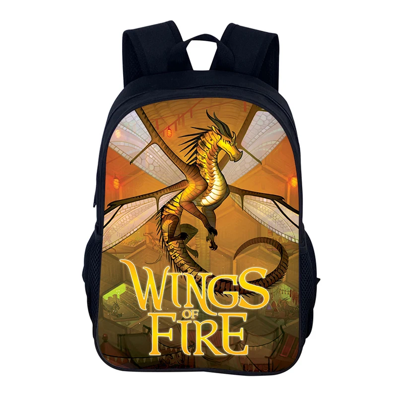 Ransel Wings of Fire Tas Siswa Sekolah Tas Buku Ritsleting Laptop Wings of Fire Hadiah Ulang Tahun Anak Mochila