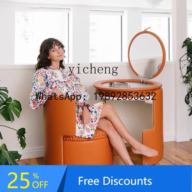 

dresser makeup table integrated small storage modern simple light luxury bedroom chair home