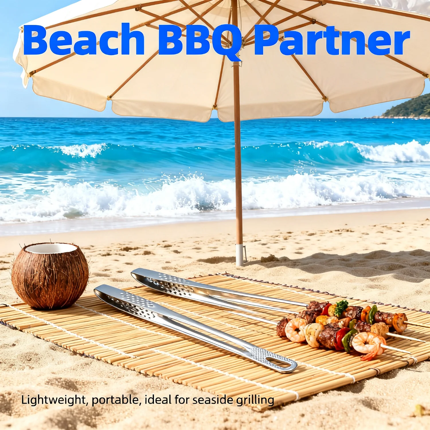 Stainless Steel Kitchen Tongs for BBQ Grill Meat Clip Barbec