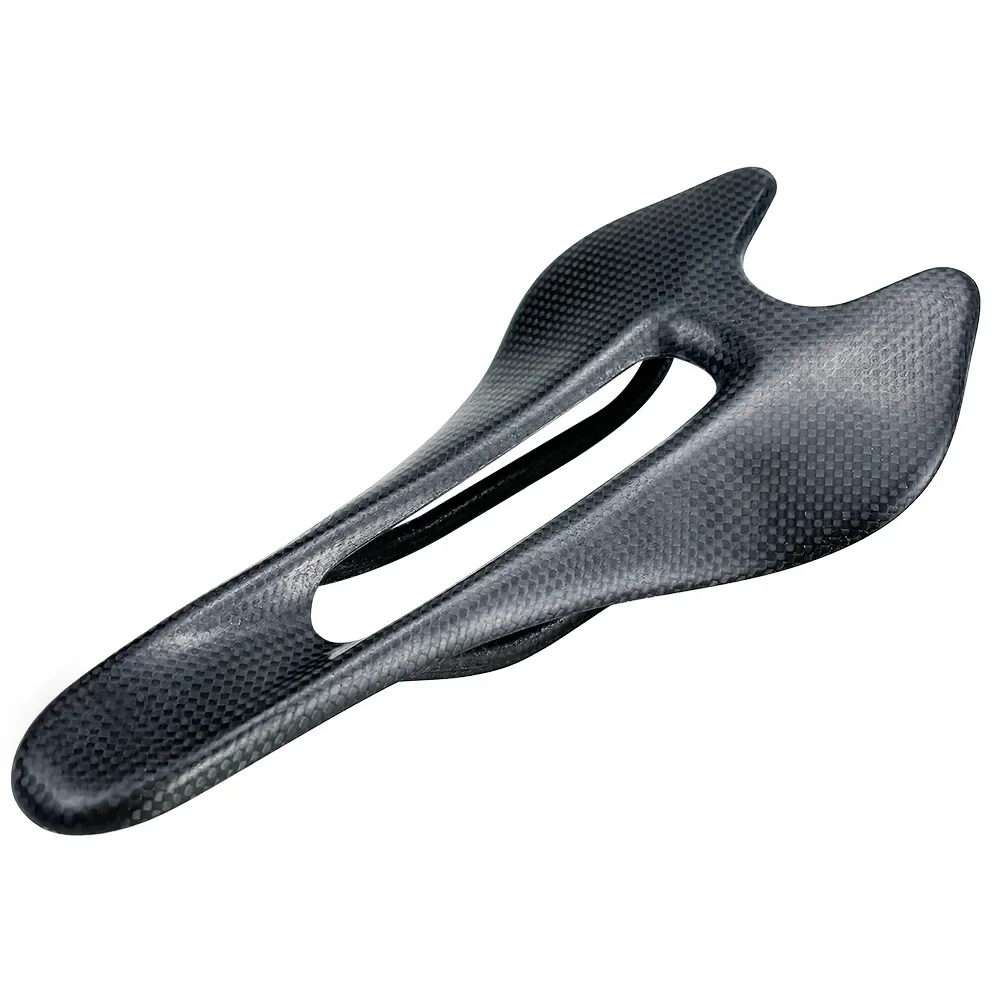 Vollcarbon-Rennradsitz Ultraleichter Carbonsattel 240*120mm Komfortabler Stoßdämpfender Fahrradsitz-Polster – Detail 3