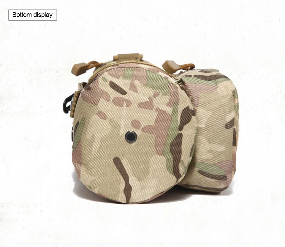 Outdoor Molle Wasserkocher Träger Wasserflasche Tasche Tasche Halter für Reisen Camping Wandern Radfahren Angeln Jagd – Detail 12