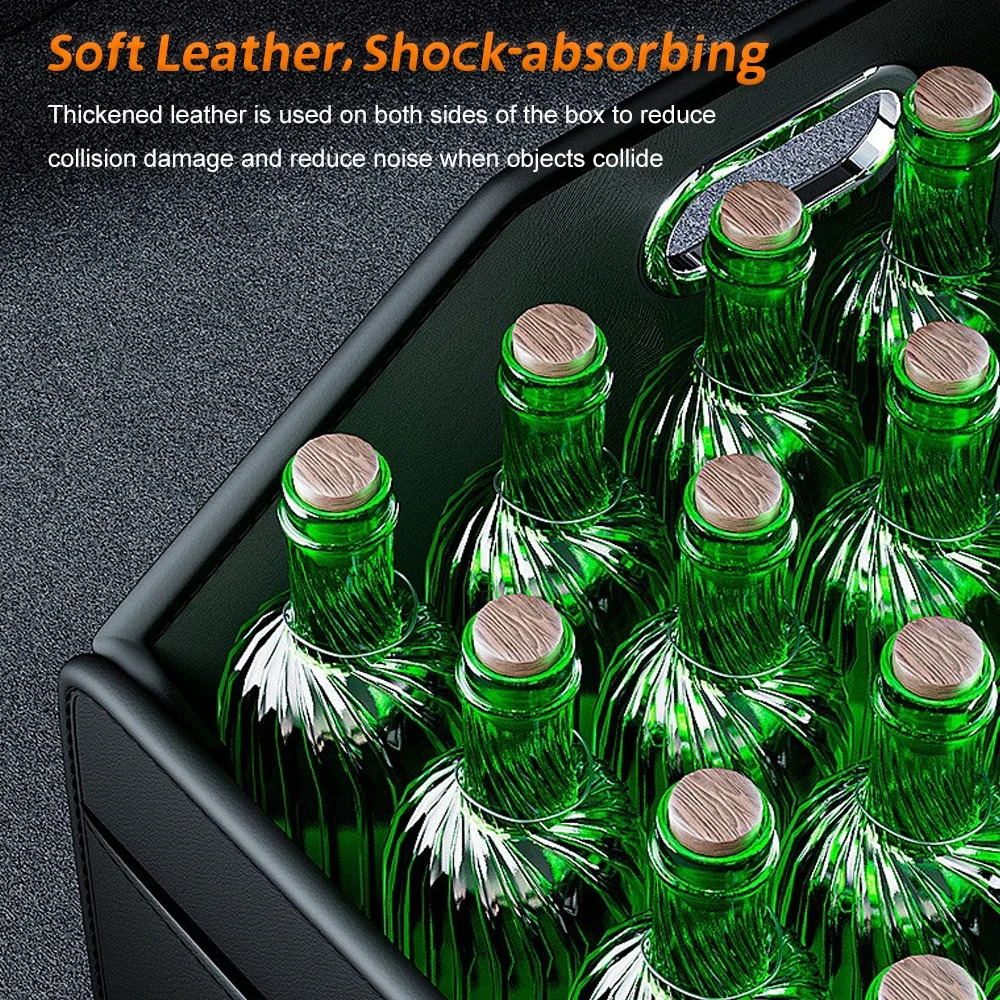 Premium Leder Faltbarer Kofferraum-Organizer Wasserdichte Universelle Aufbewahrungsbox für SUVs Limousinen Trucks 22,5L Kapazität – Detail 2
