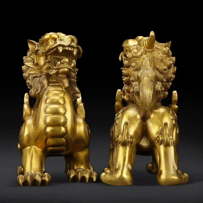 Zhaocai metal Pixiu Ornament living room home decor Feng Shui Absorb wealth Housewarming Opening Gifts Chinese style Crafts