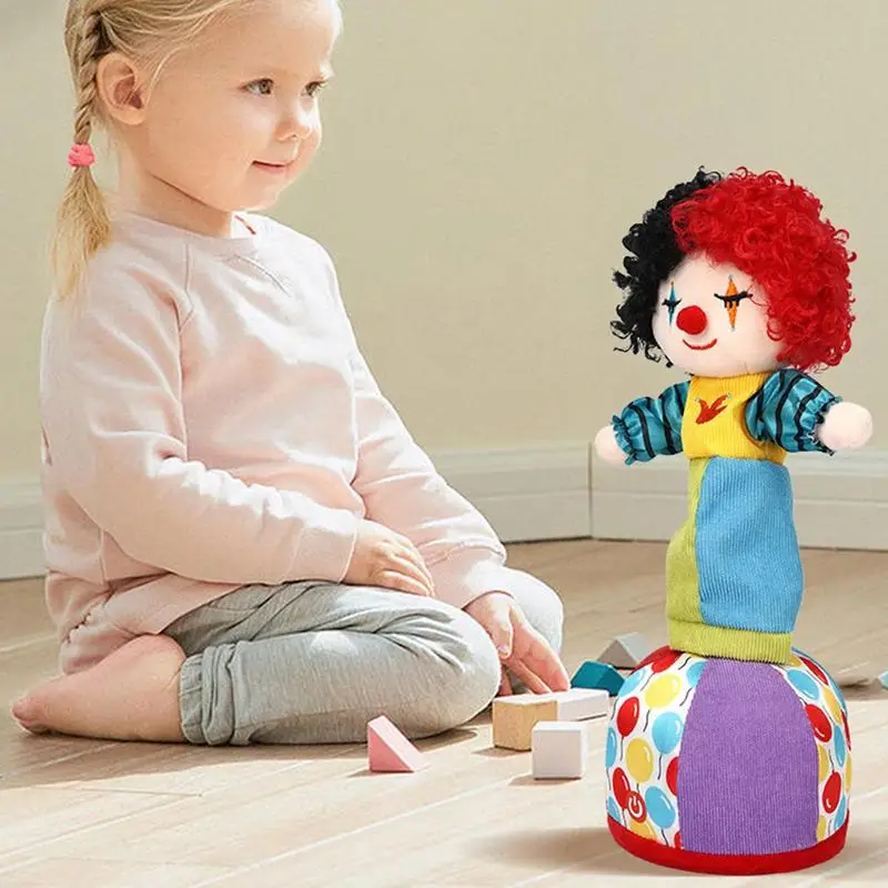 Mainan bernyanyi kontrol suara interaktif boneka berbicara mainan meniru boneka badut lucu mainan pendidikan kartun untuk anak perempuan Bo