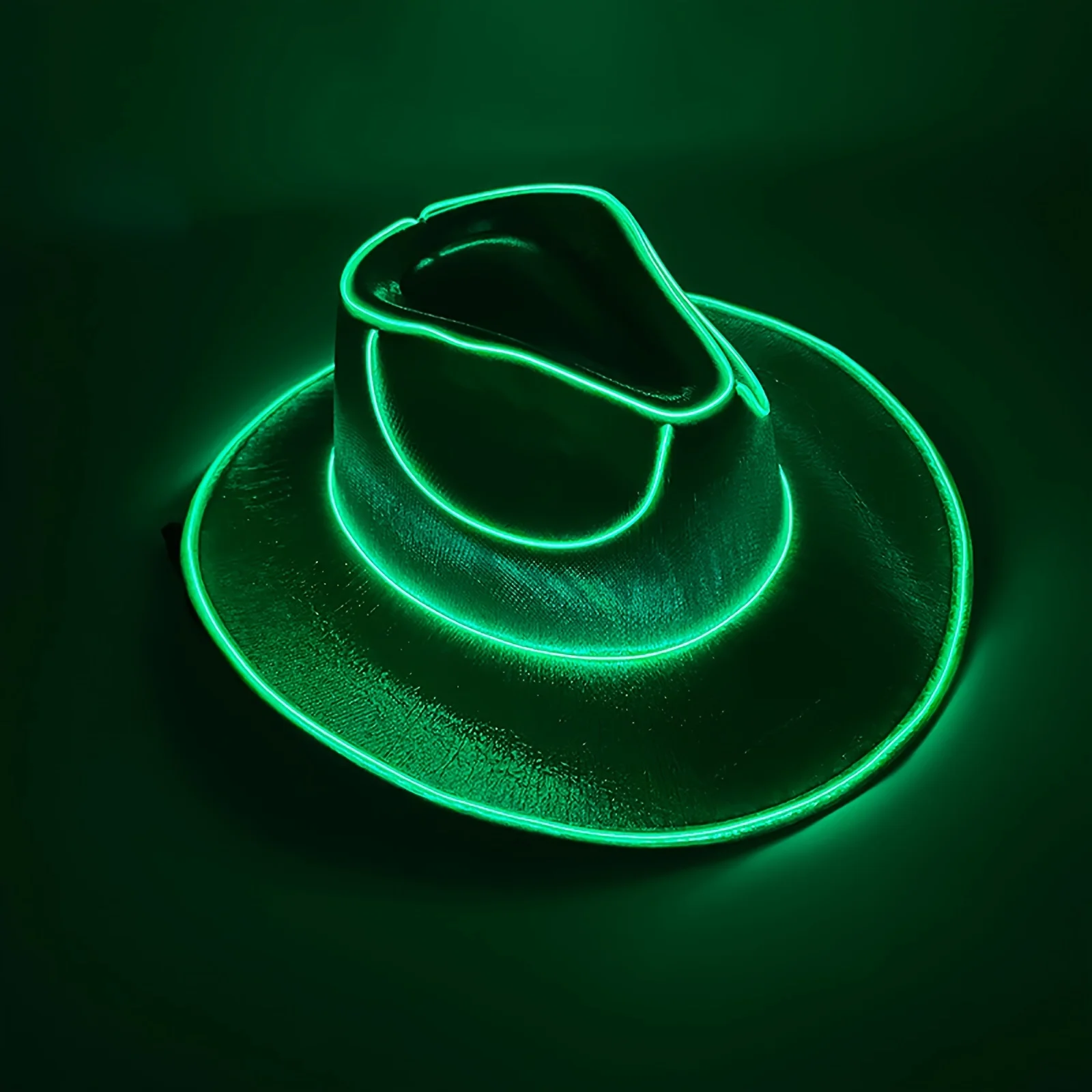 LED-Cowboyhut, bunter Denim-Hut, leuchtender Cowgirl-Hut, leuchtend für Tanzkostüme, Weihnachtsfeier, Halloween-Party – Detail 11