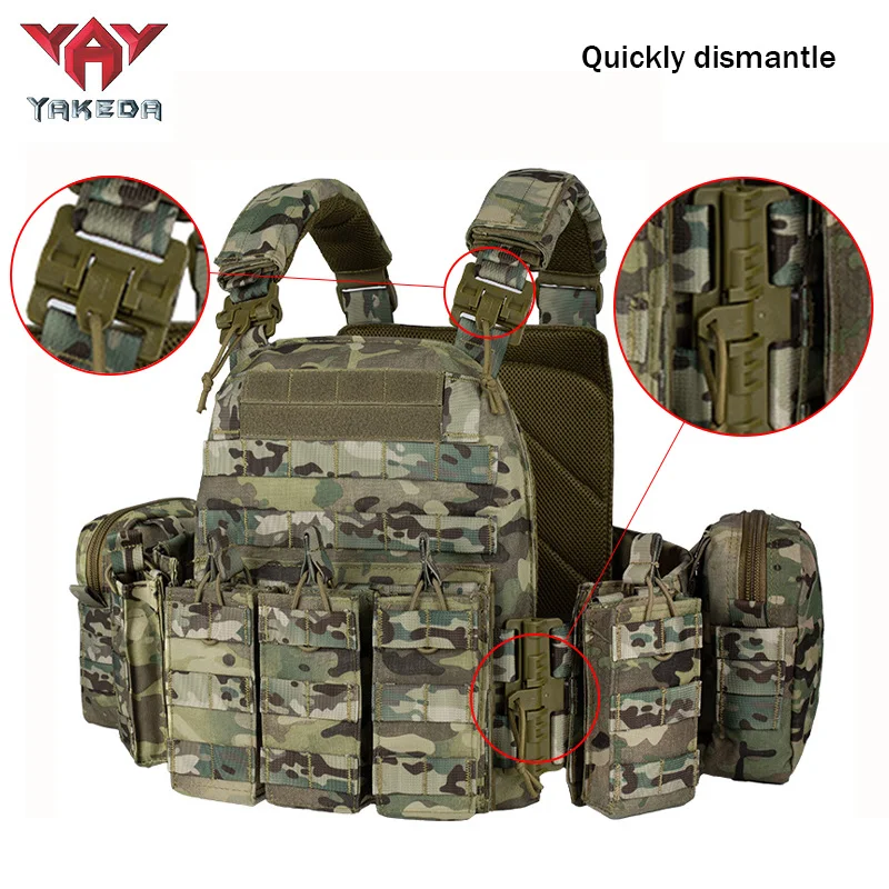YAKEDA Chaleco táctico modular MOLLE