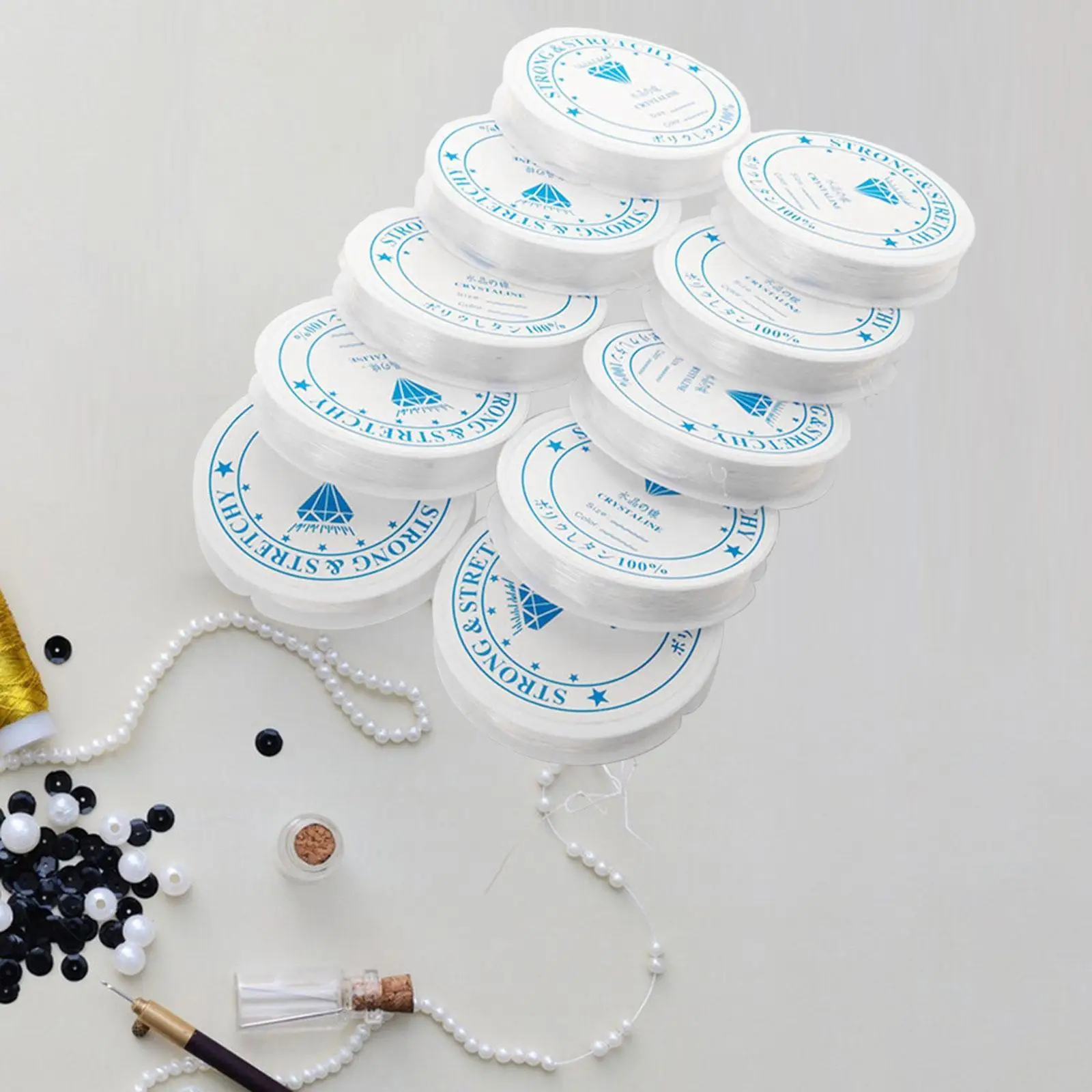 

Versatile Elastic Strings for Jewelry Making Accessories Bead Cord Bracelet Necklace DIY Craft Supplies