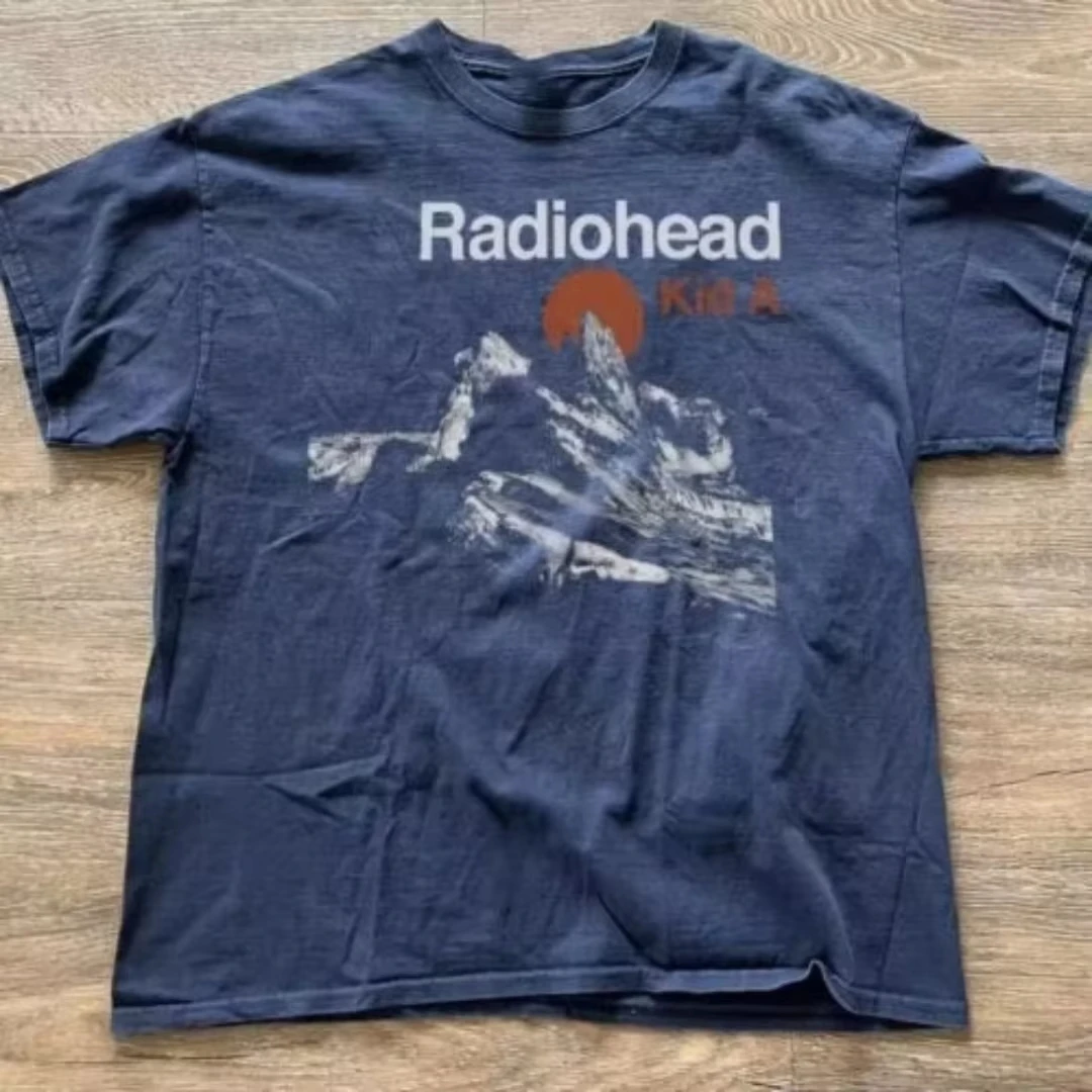 Radiohead T-shirt New Vintage Fashion Oversized Unisex Tshirt Breathable Couples Streetwear Trendy Cotton Y2k high quality soft