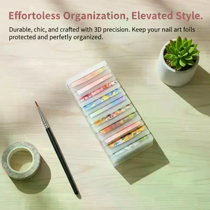 Nail Foil Storage Box 10 Grids - Nail Foil Transfer recension och pris