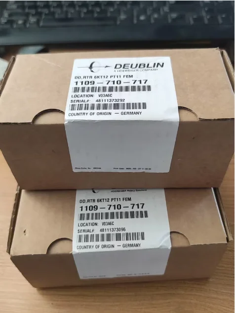 

Немецкий поворотный шарнир DEUBLIN, модель 1109-710-717, новый, неоткрытый, изготовленный в 2025 году, гарантированный официальный сайт.