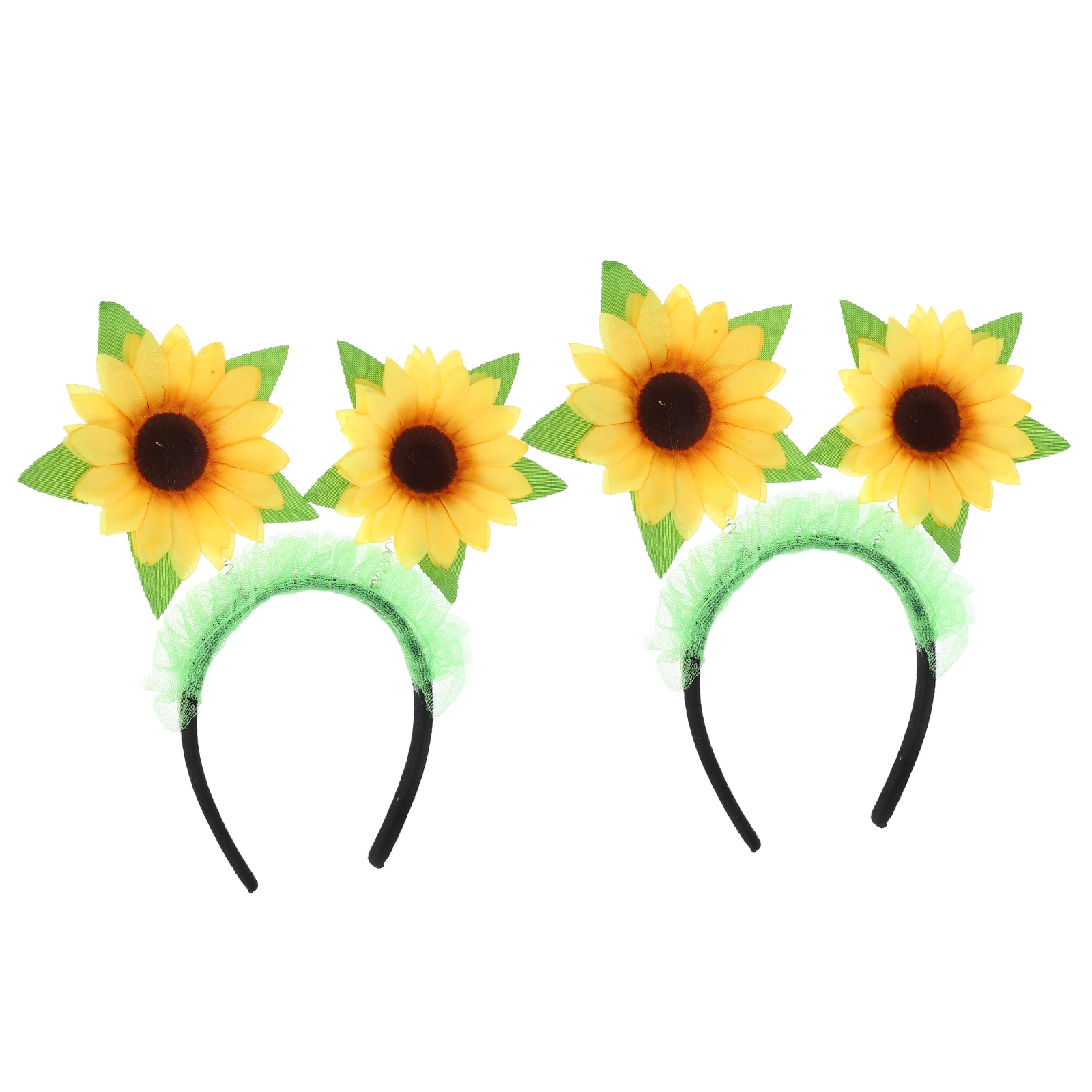

Sunflower Headband Bright Colors Shiny Decoration Travel Photography Stage Performance Party Accessories Girls Hairband