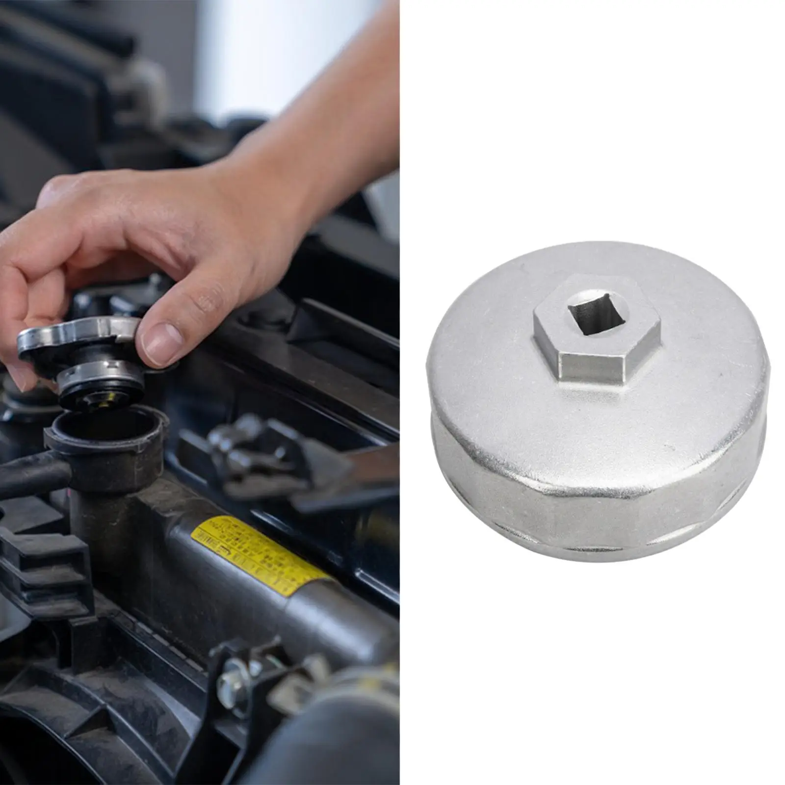 

Oil Filter Wrench Socket Sturdy for Truck Car Repair Tool Lightweight Portable Vehicle Supplies Easy to Use Multipurpose