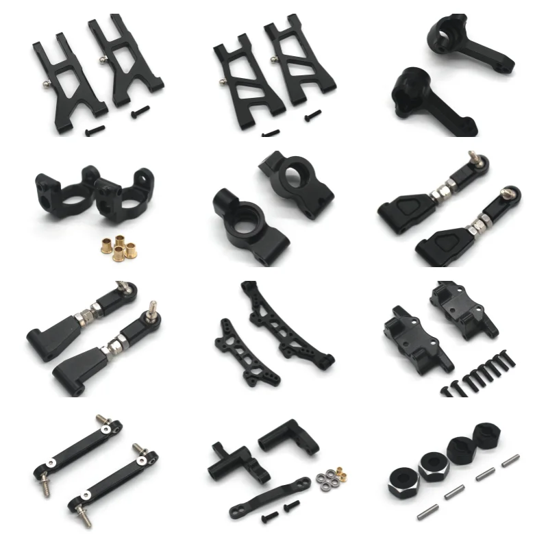Metal HNR H9803 Werewolf H9802 Dodge RC 1/10 Remote Control Car Swing Arm Steering Cup C Seat Total Black Parts