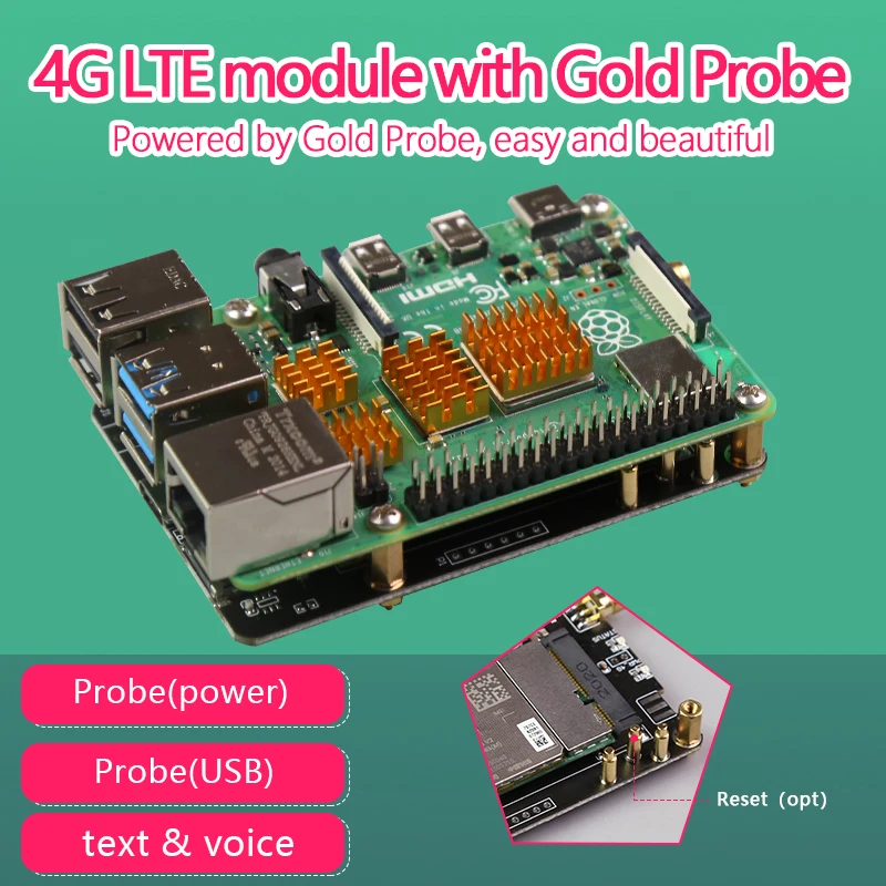 

Модуль 4G LTE с USB и зондом питания, без кабеля, HUAWEI ME909-821AP V2 Quectel EG25 MQTT Frp openwrt Raspberry Pi 4B SSH