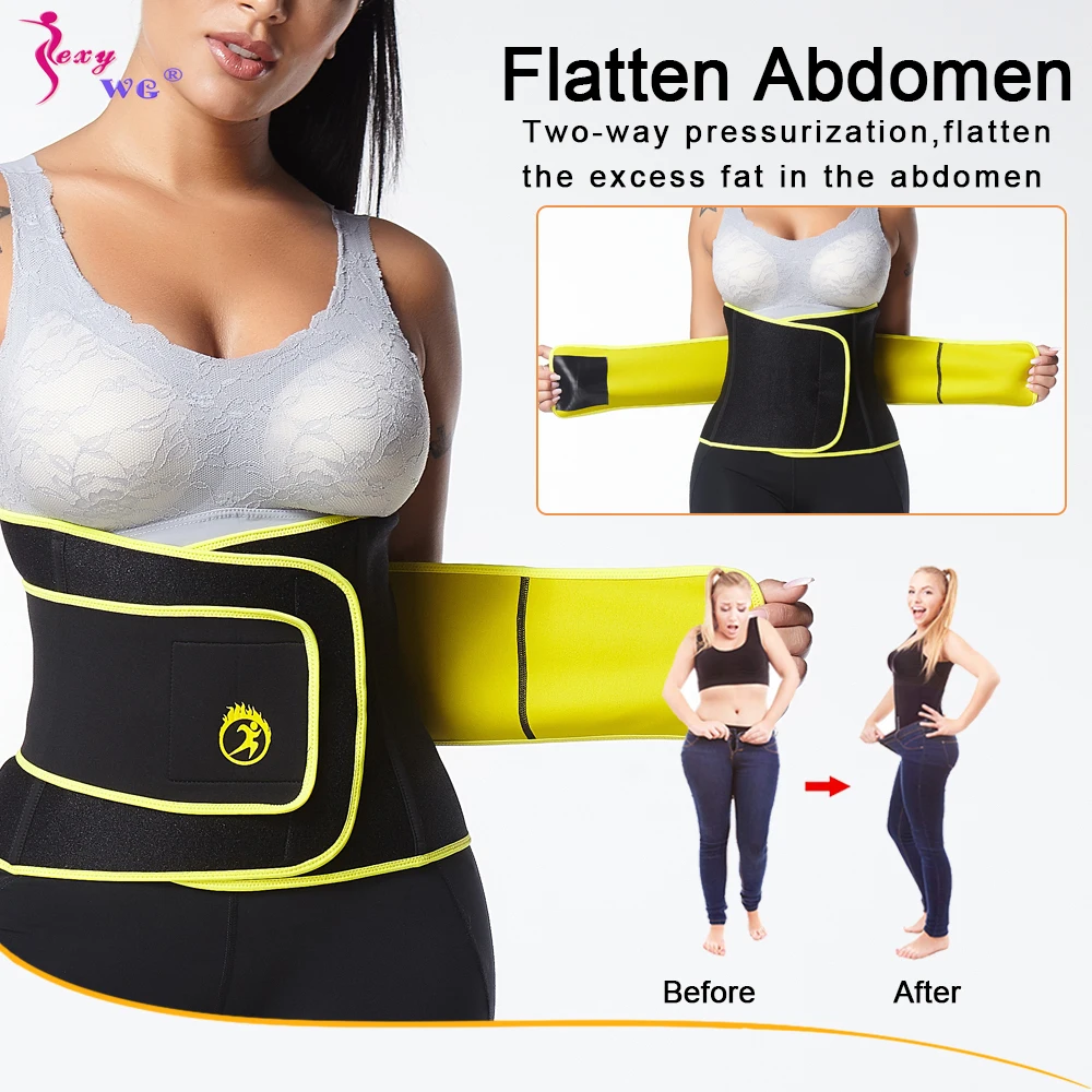 SEXYWG Women Waist Trainer Belt for Slimming Girdle Strap Weight Loss Belly Band Corset Waist Cincher Neoprene Body Shaper Sport