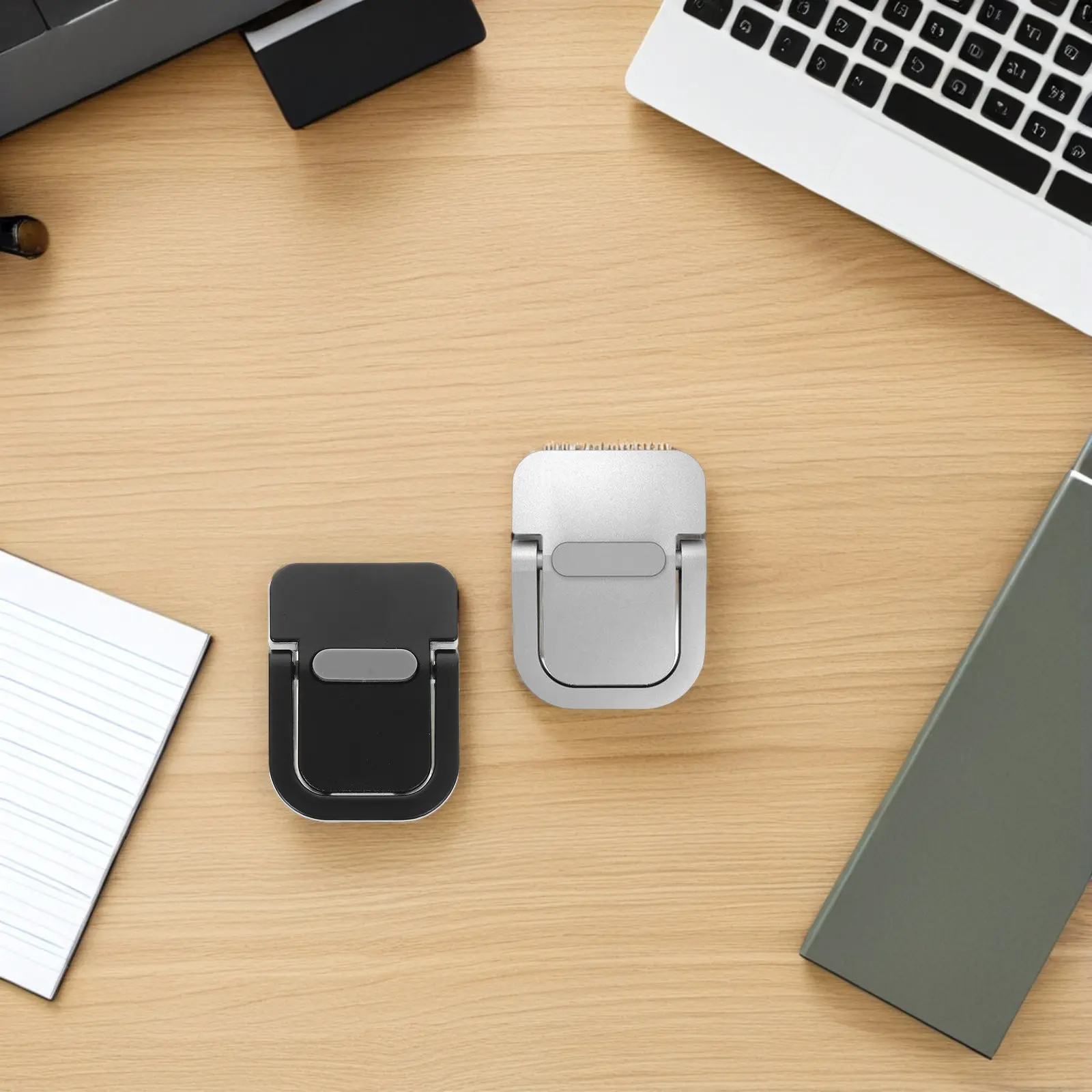 

8Pcs Laptop Feet Riser Alloy Mini Adhesive Stands Portable Keyboard Lifters for Desk Travel Cooling Airflow