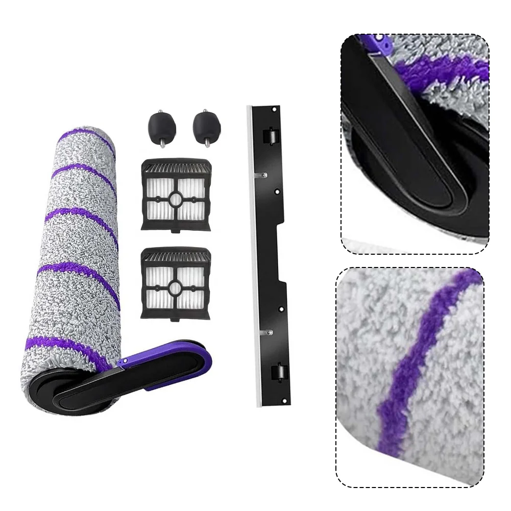 Scraper Kit with Side Brush and Dual Filters Compatible with For X-Clean 10 Cordless Wet Dry For Vacuum Cleaner