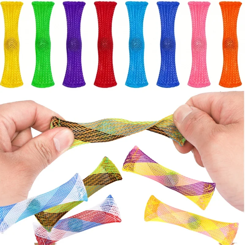 Lustige Quetsch-Fidget-Spielzeuge 10 Stück Marmor-Netz Stressabbauend Sensorisch ADHS Autismus Quetschspielzeug Party Cooles Kreatives Neuartiges Geschenk