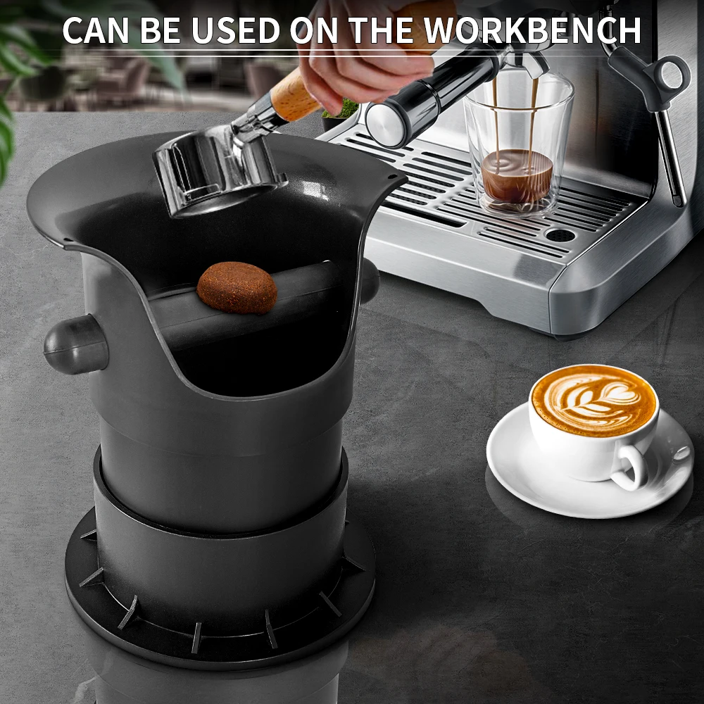 Household Large Capacity Knock Box Electric Portafilter Cleaner Espresso Coffee Powder Dregs Bucket Tools