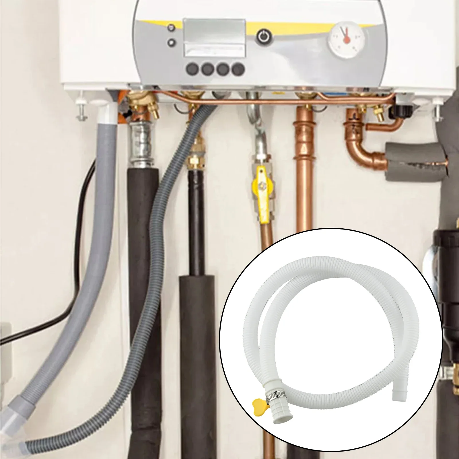 AC Drain Kit Air Conditioner Drain Pipe Home Air Conditioning Prevents Water Damage Secure Fit Easy Installation