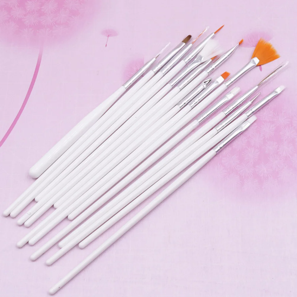 22pcs Nail Brushes Set Pen Kit Professional Painting Tools Durable Comfortable Lightweight Easy to Use Nail