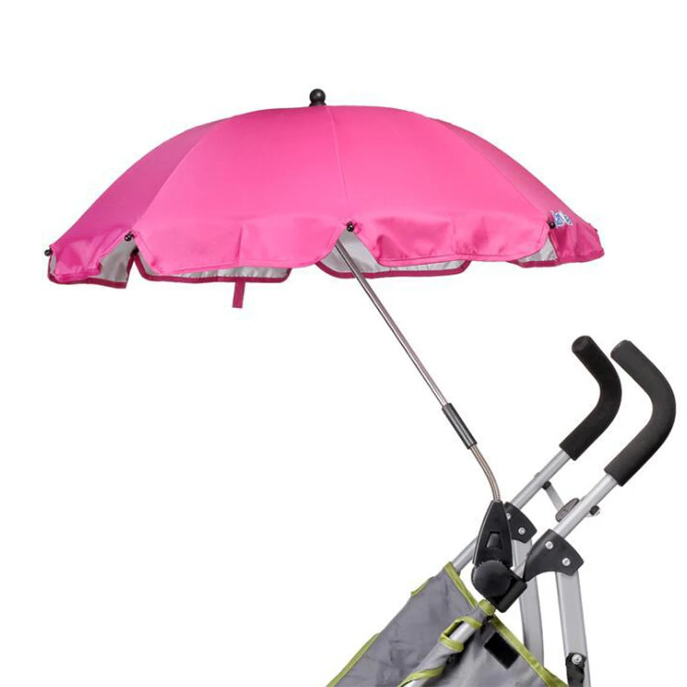 

Adjustable Baby Stroller Umbrella Mount 35.5Cm Handlebar Fit Pushchair Pram Bike Carriage Sun Protection Uv Shelter