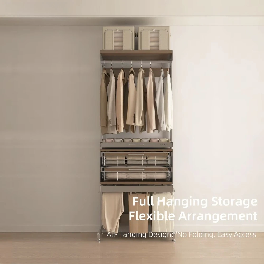 Walk-in Closet Steel Wardrobe Custom Module Combination Multifunctional Eco-friendly Modern Apartment Bedroom/Living Room
