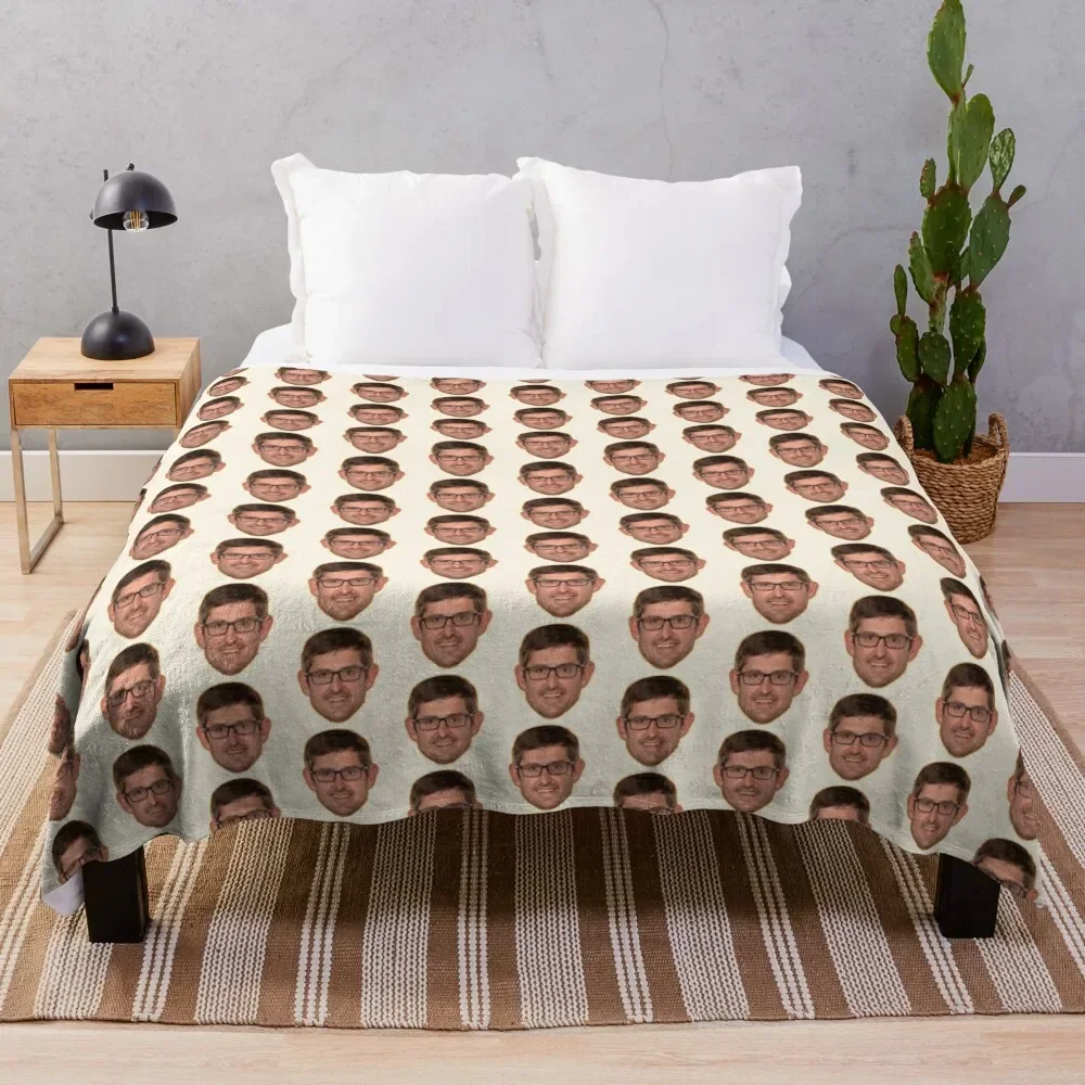 

Louis Theroux 2019 - By @therouxgear Throw Blanket Flannels Decorative Beds Blankets