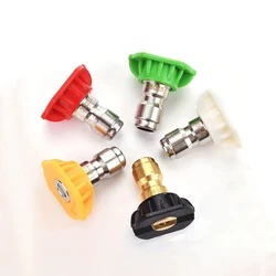5pcs 1/4 Inch Quick Connect High Pressure Washer Nozzle for Washer Gun Pressure Washing Device For Wash Cars Garden Cleaning