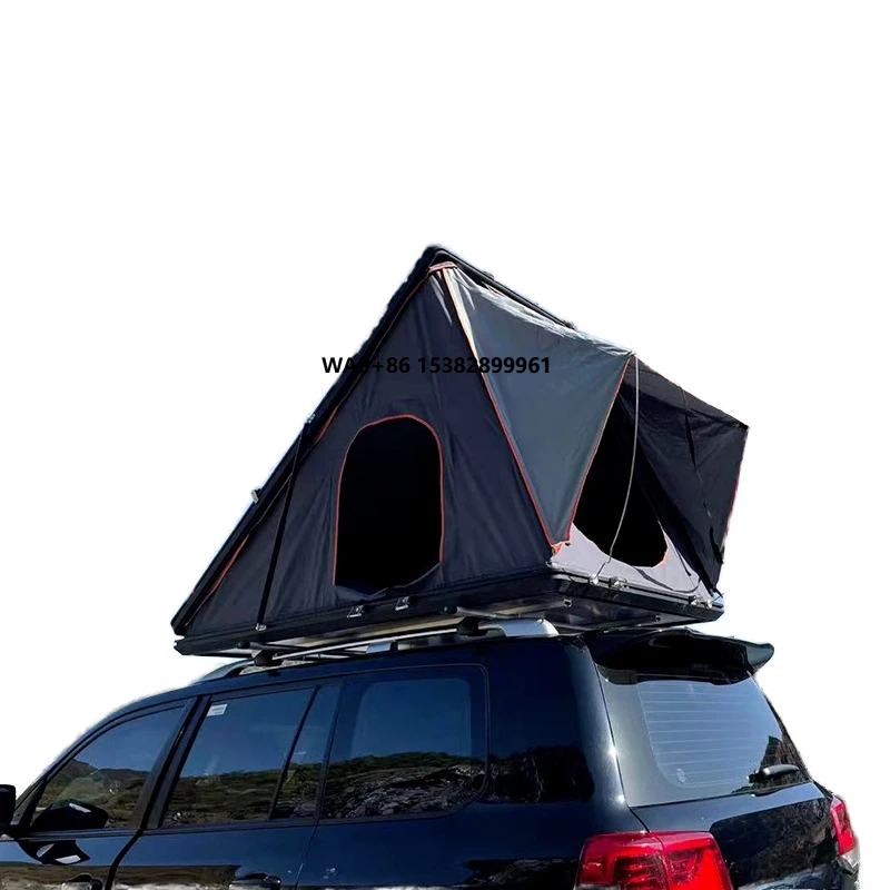 Triangle Roof Top Tent Outdoor Travel SUV Hydraulic Automatic Aluminum Alloy Oxford 2000-3000mm Waterproof Double Layer