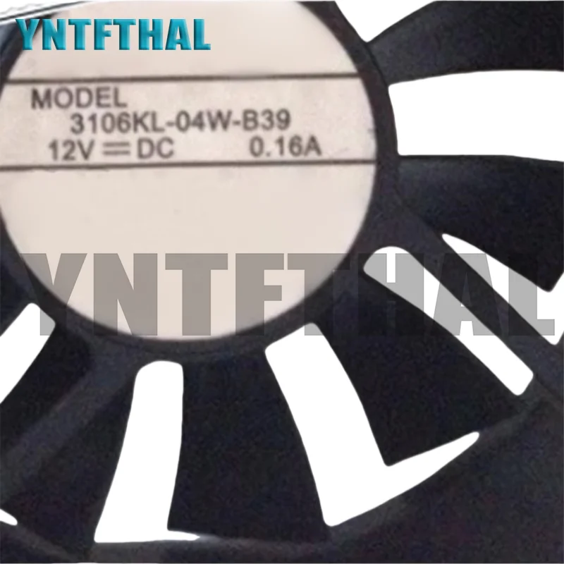 

3106KL-04W-B39 3-проводной охлаждающий вентилятор постоянного тока 12 В 0,16 А 80X80X15 мм 8015 8 см работает новый