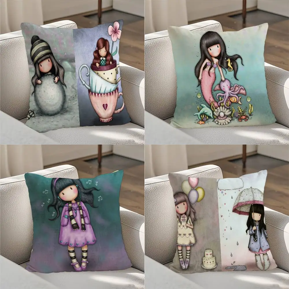 

SantoroS Gorjuss Pillow Case Luxury Double-sided For Car Pillows 45x45 Cushions Cover Home And Decoration Sofa Pillowcase 50x50