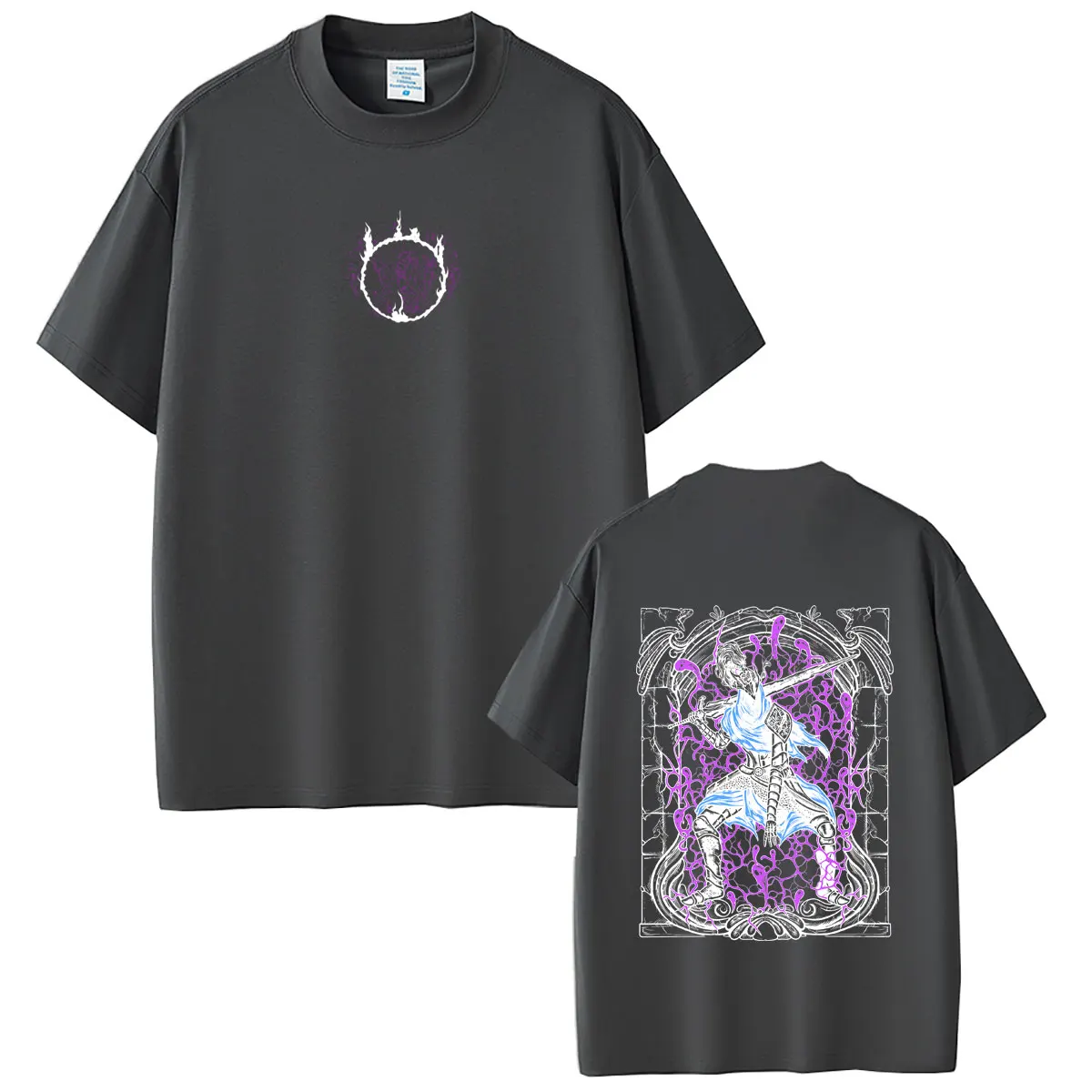 Game Dark Souls Artorias The Abysswalker Graphic T-shirt Men Women Gothic Rock Streetwear Summer Male Casual Soft Cotton Tshirt