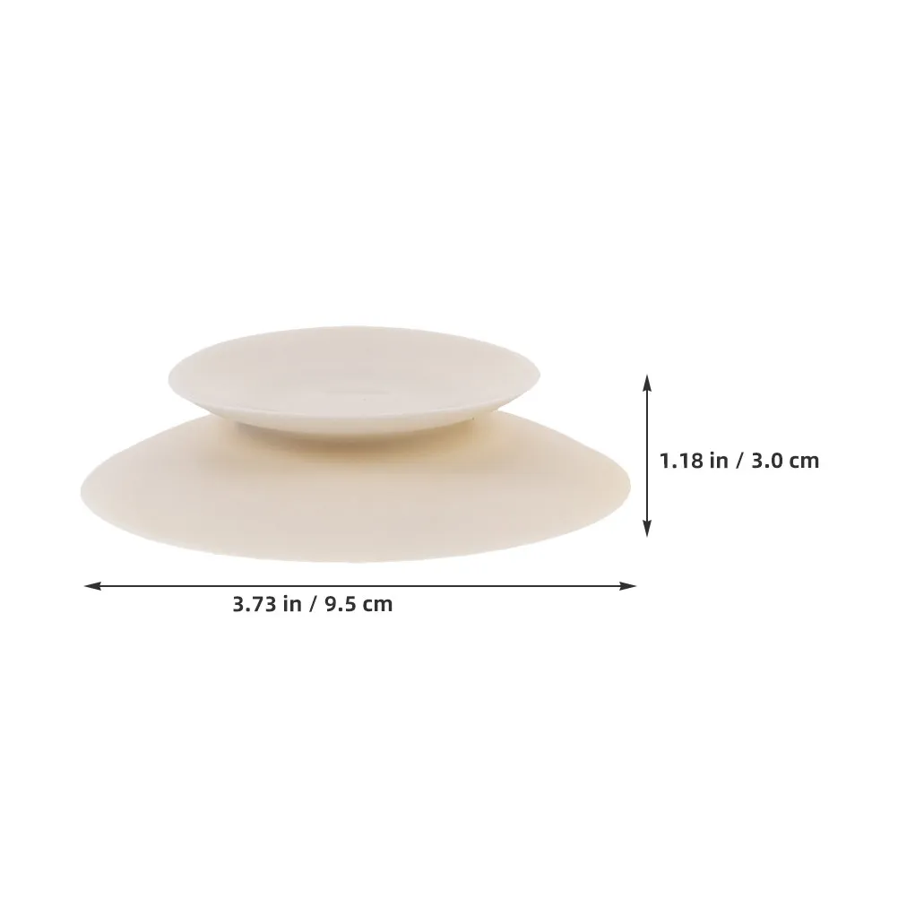 8Pcs Silicone Plate Sucker Double Sided Suction Pads Nonslip Tableware Holder Fixing Elderly Plate Sucker Pad