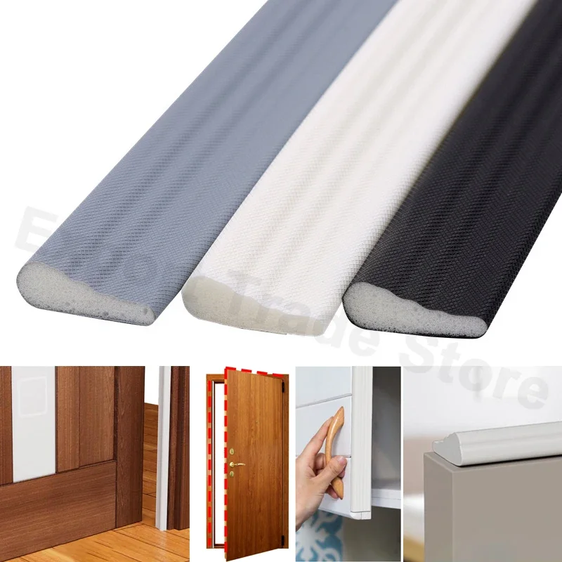 Wedge-Shape Geluidsisolatie Schuim Weerstrip Zelfklevende Deur Gap Filler Noise Blocker Anti Botsing Bekleding raamstriping