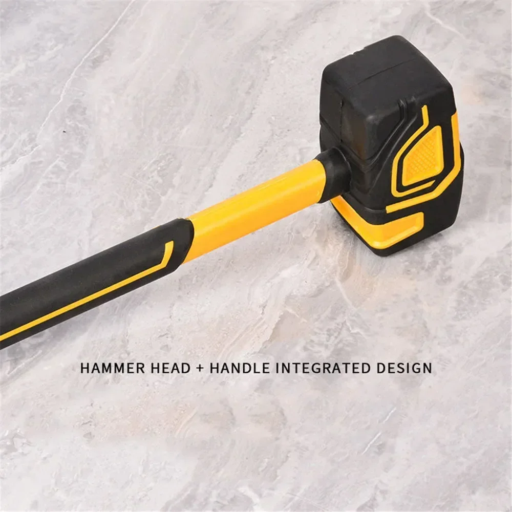 

New Rubber Multifunctional Hammer Tapping Professional Ceramic Tile Soft Rubber Leather Hammer Hand Tools for Construction