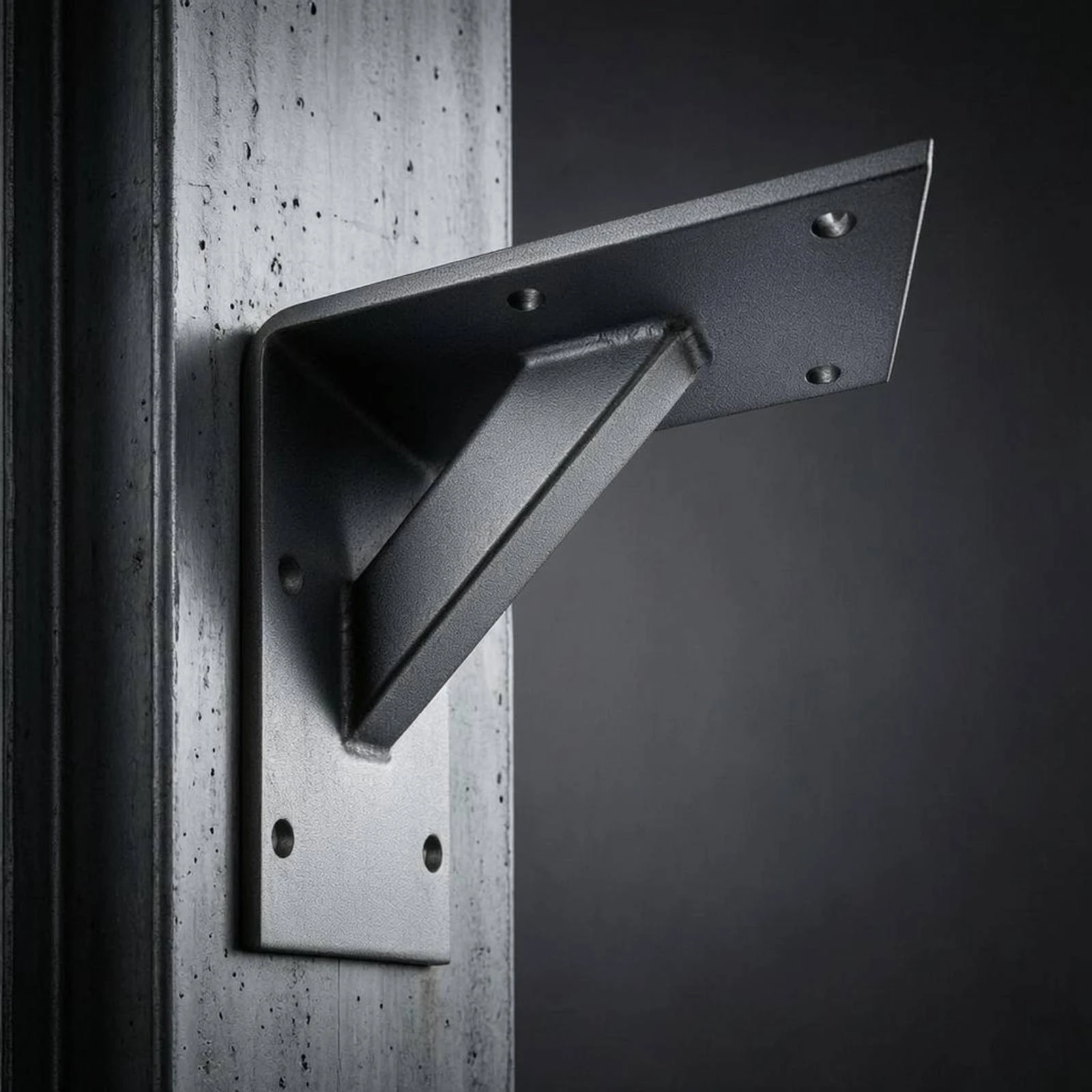L-Shaped Awning Bracket Pre-Drilled Holes Awning Mounting Bracket Matte Finish Heavy Duty