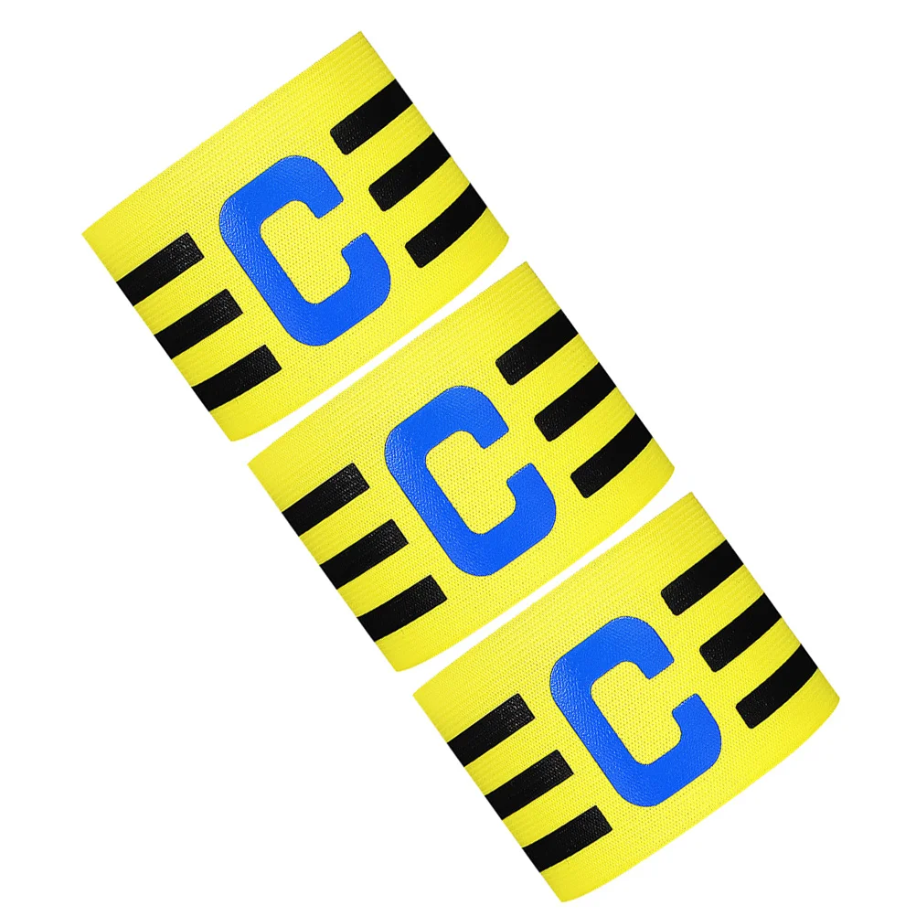 

3 Pcs Football Captain Armband Sporting Captains Adjustable Captain's Armbands for Soccer